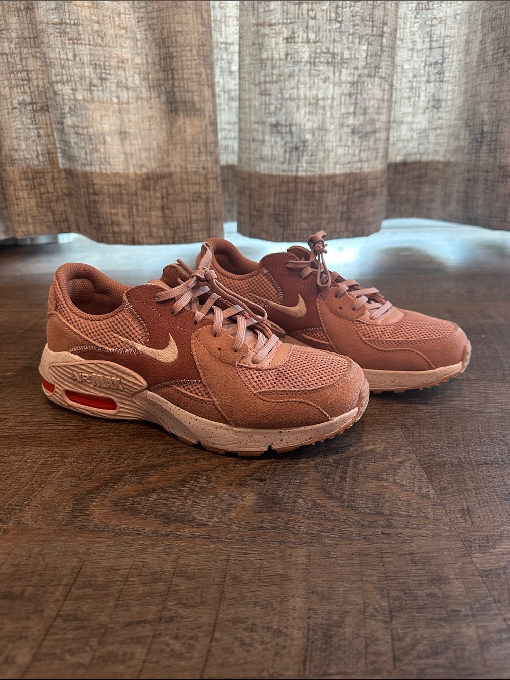 Nike Air Max Rose Tan Athletic Sneakers